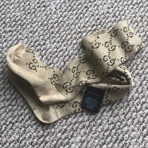 Gucci GG Brown lurex Socks